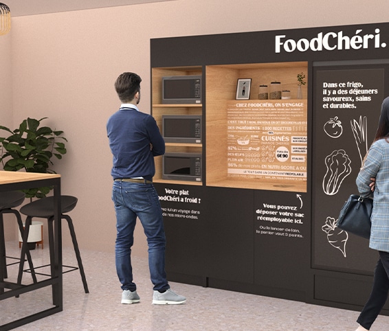 le comptoir autonome foodcheri comme espace de restauration
