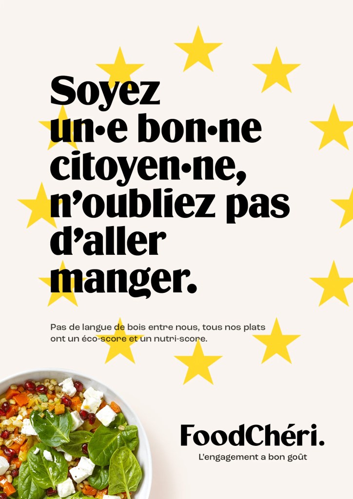 FoodChéri hacke les élections européennes. N'oubliez pas d'aller manger