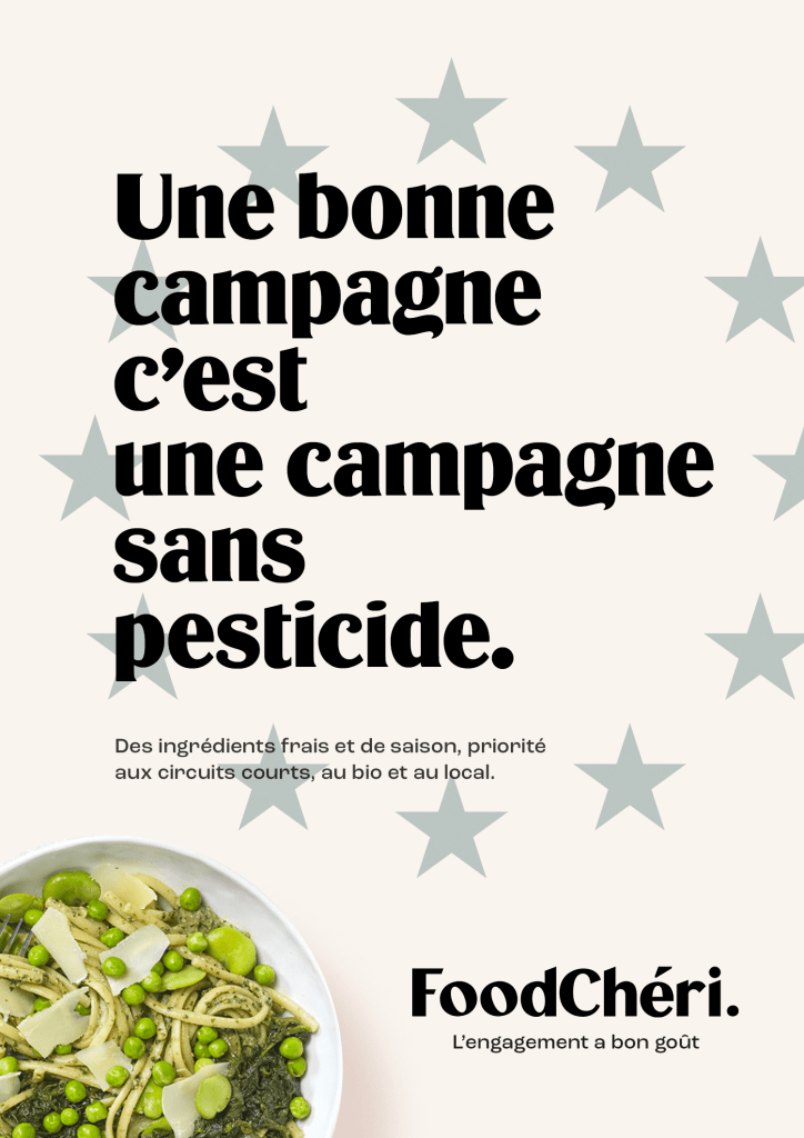 FoodChéri hacke les élections européennes. Une bonne campagne c'est une campagne sans pesticide.