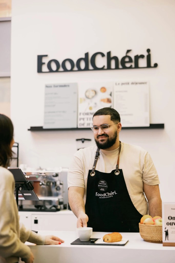 Le comptoir manager de FoodChéri accueille les collaborateurs pendant leur pause au travail
