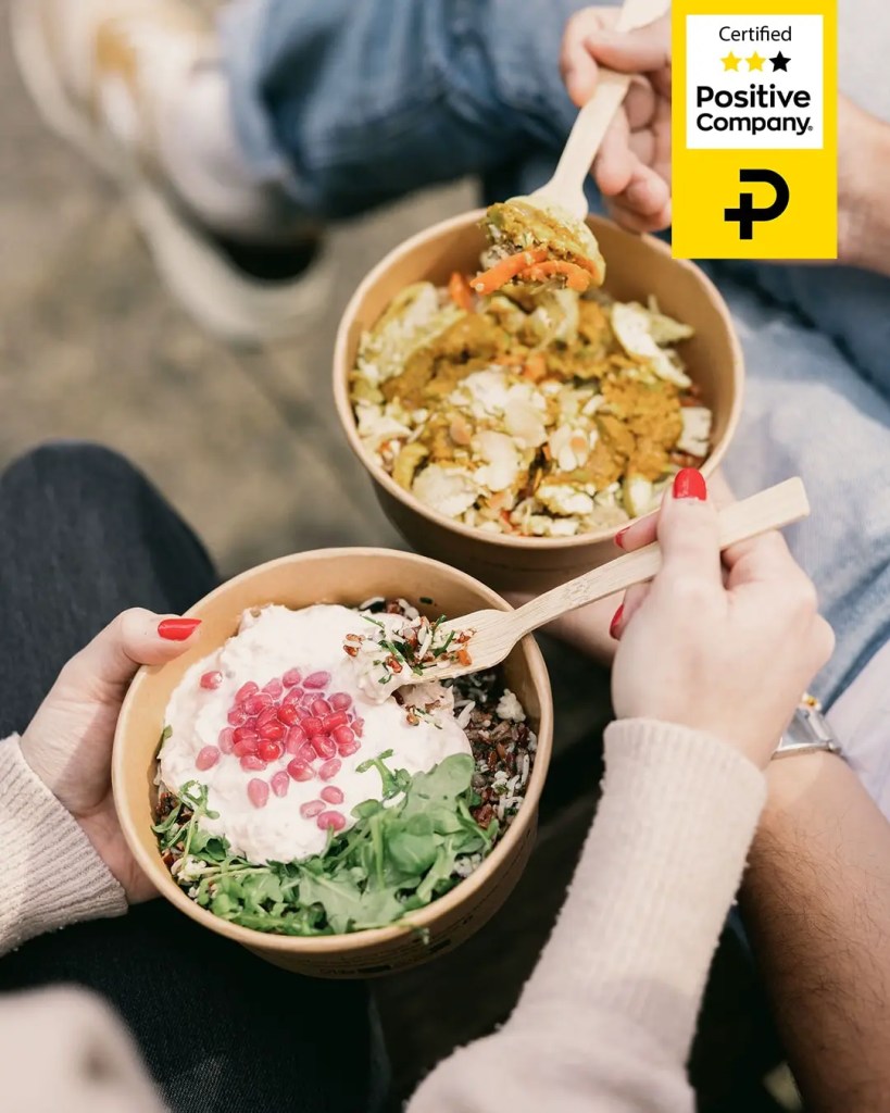 Les plats de la cantine d'entreprise FoodChéri certifié Positive Company